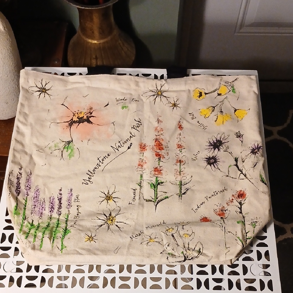 Art Studio Company Floral Canvas Tote Bag